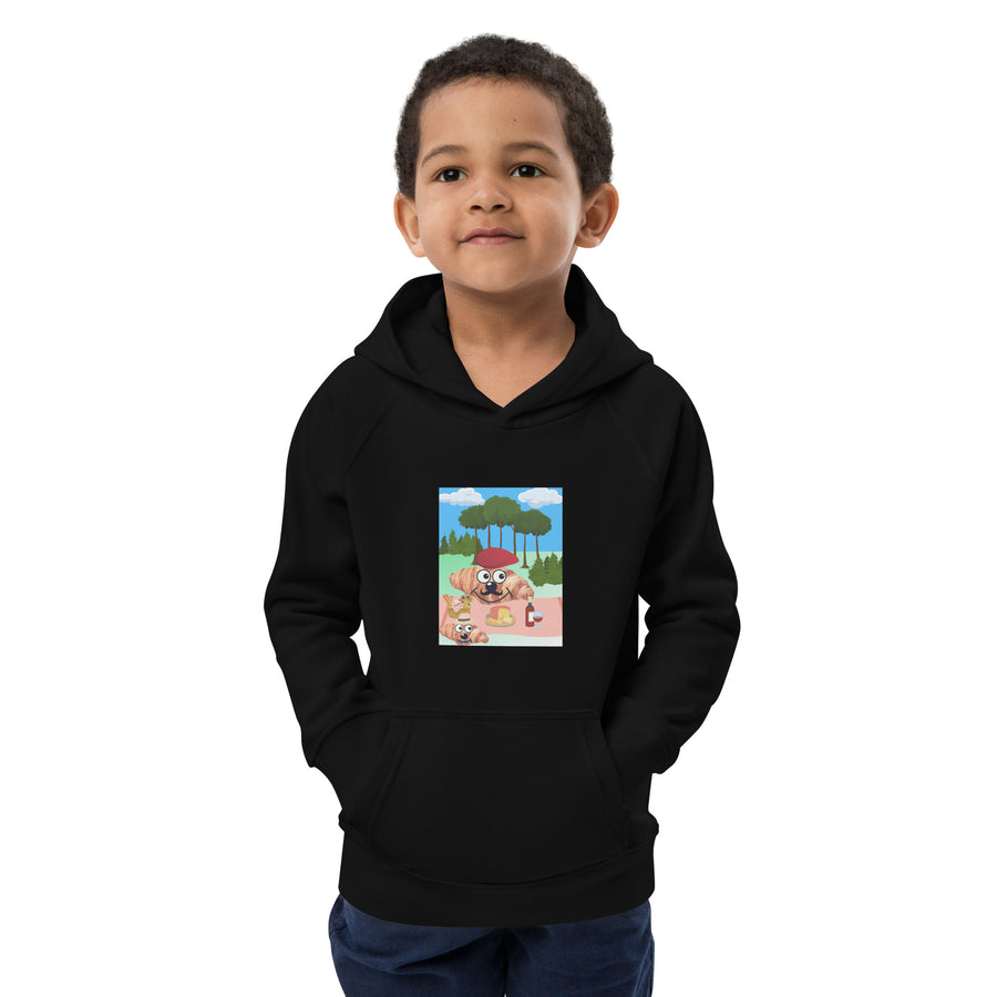 Picnic avec bébé Croissant Kids eco hoodie