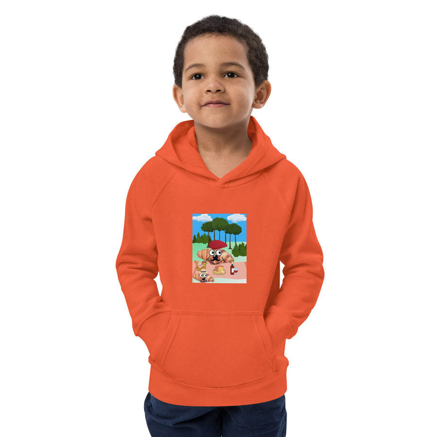 Picnic avec bébé Croissant Kids eco hoodie