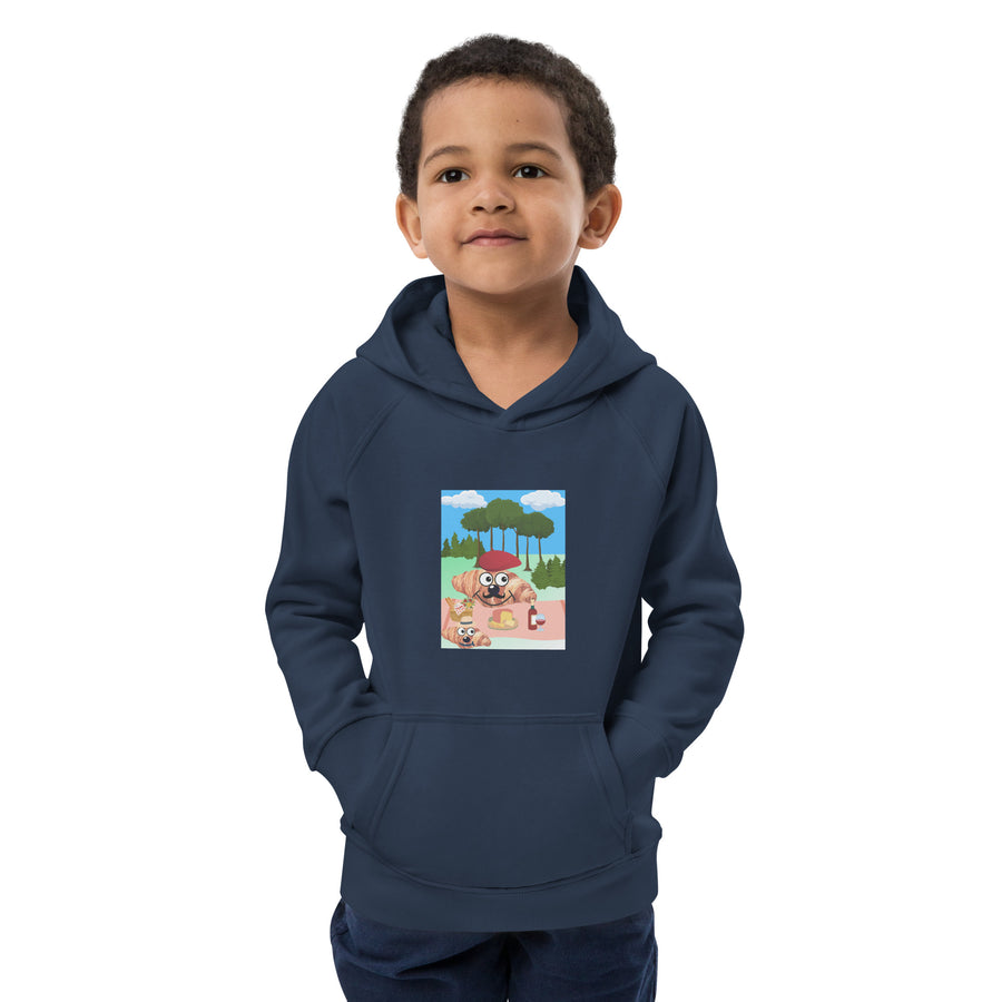 Picnic avec bébé Croissant Kids eco hoodie