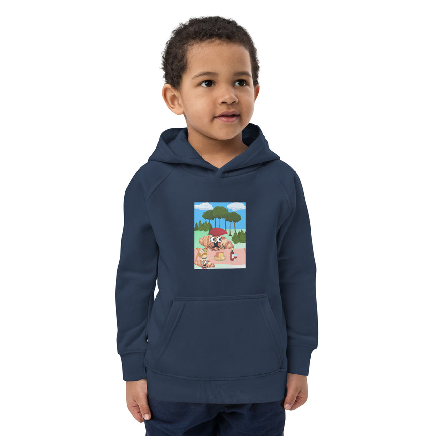 Picnic avec bébé Croissant Kids eco hoodie