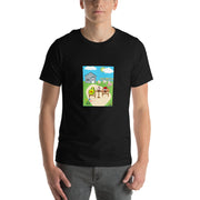 Monsieur Croissant at the Farm Unisex t-shirt