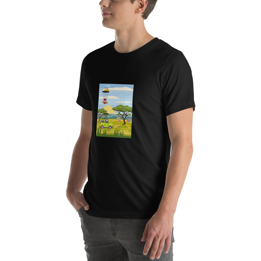 Le Safari de Croissants Unisex t-shirt