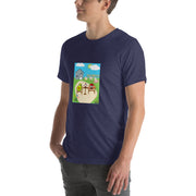 Monsieur Croissant at the Farm Unisex t-shirt