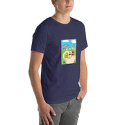 Monsieur Croissant at the Farm Unisex t-shirt