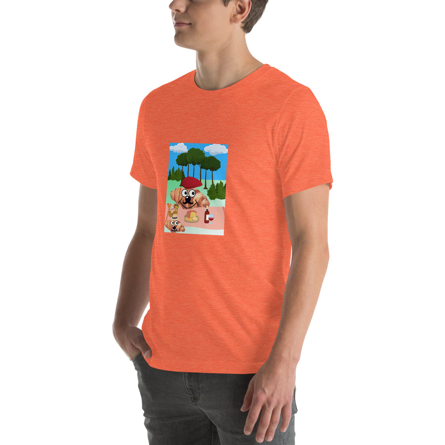 Picnic avec bébé Croissant Unisex t-shirt