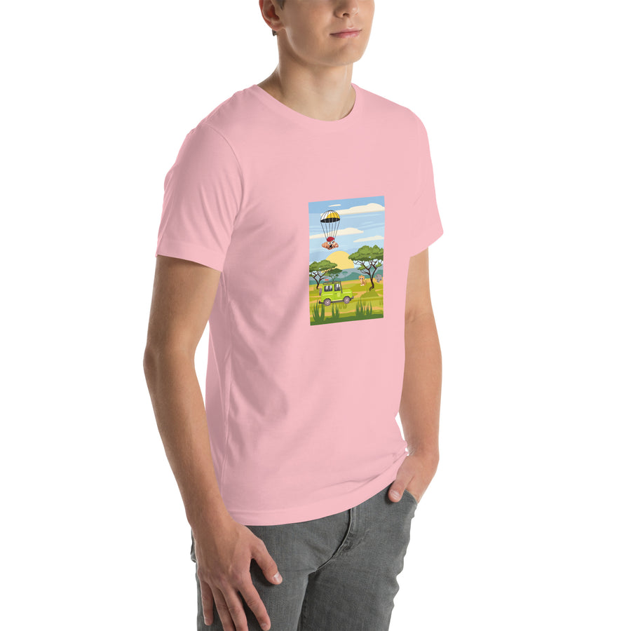 Le Safari de Croissants Unisex t-shirt