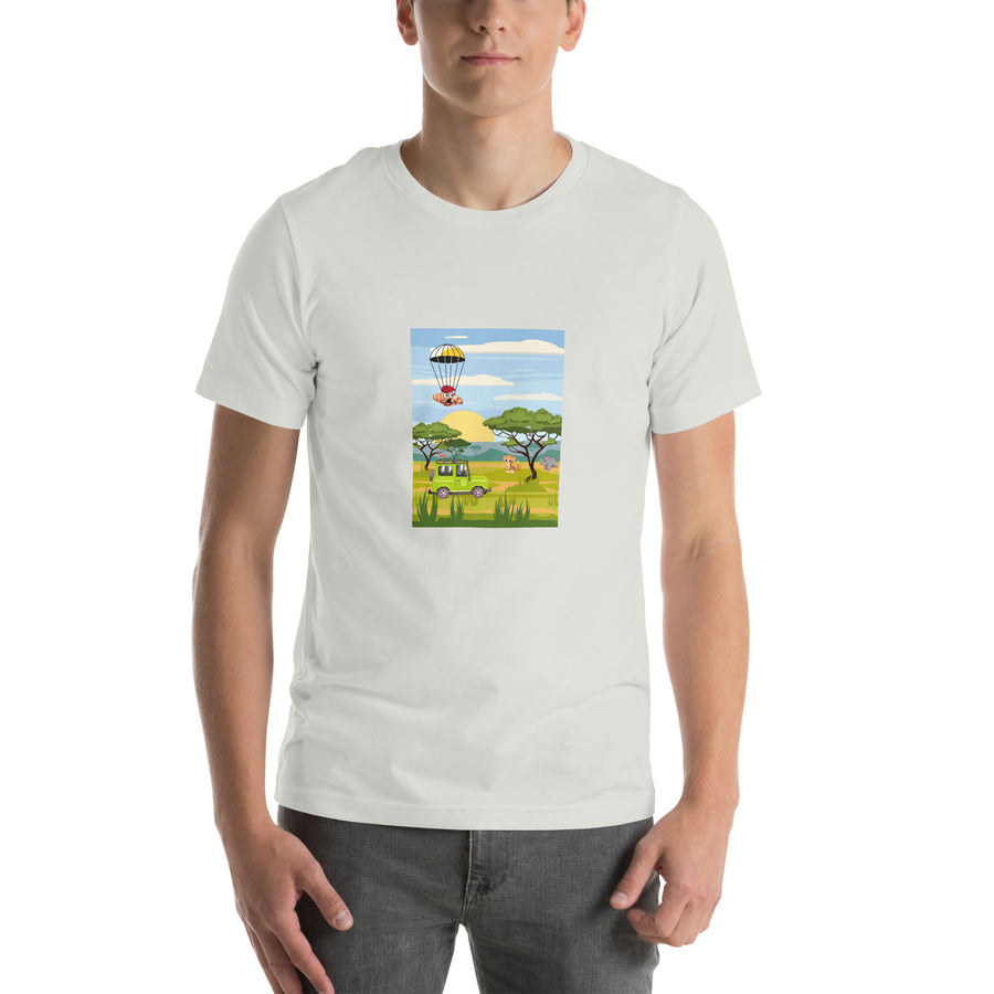 Le Safari de Croissants Unisex t-shirt