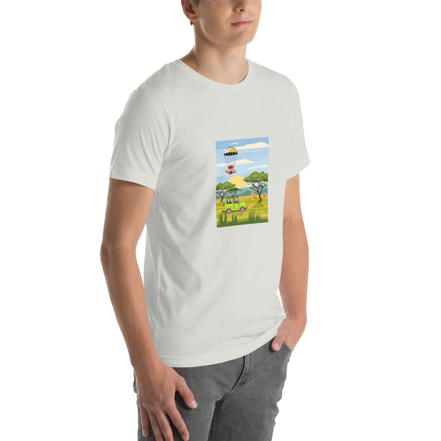 Le Safari de Croissants Unisex t-shirt