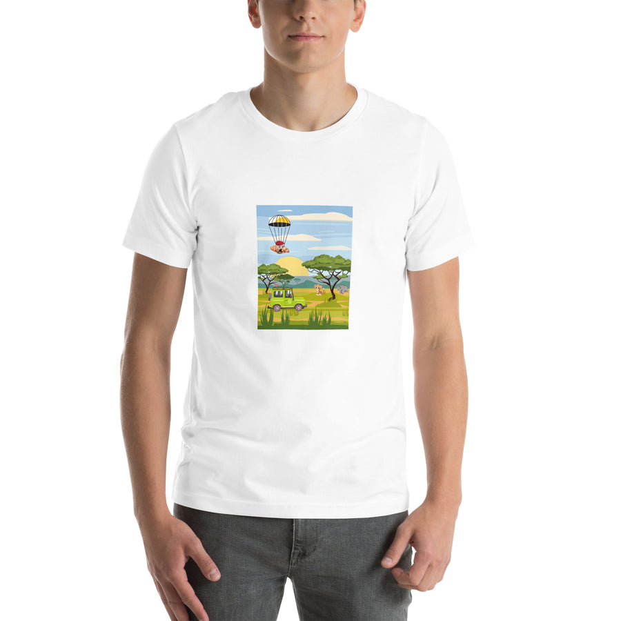 Le Safari de Croissants Unisex t-shirt