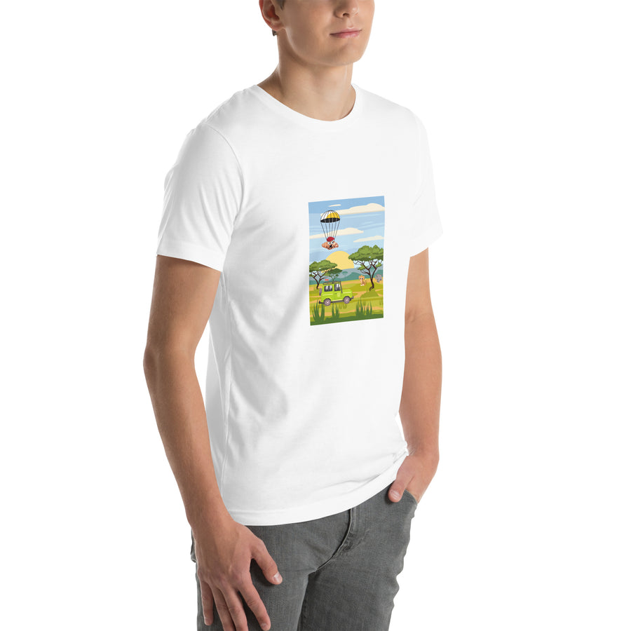 Le Safari de Croissants Unisex t-shirt