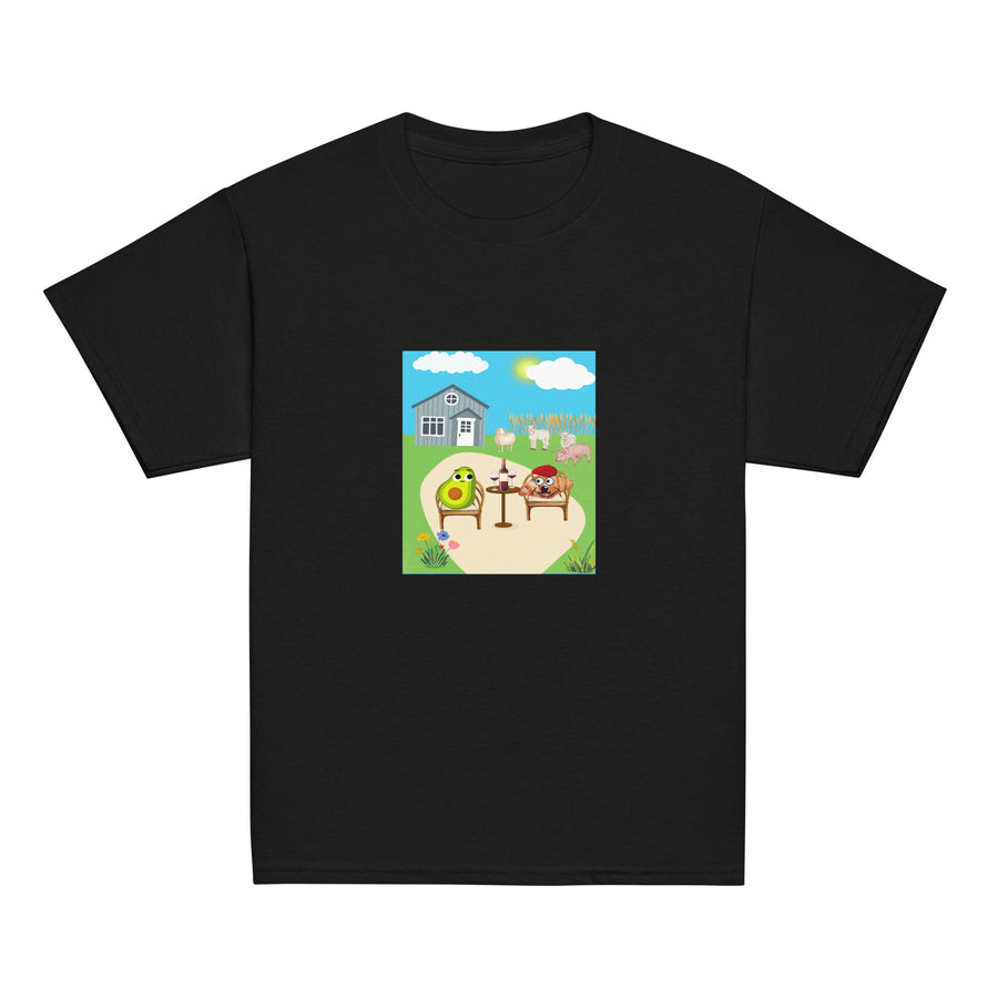 Monsieur Croissant at the Farm Youth classic tee