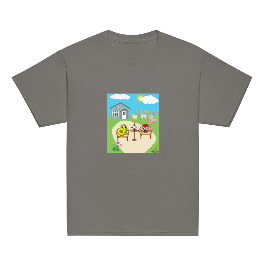 Monsieur Croissant at the Farm Youth classic tee