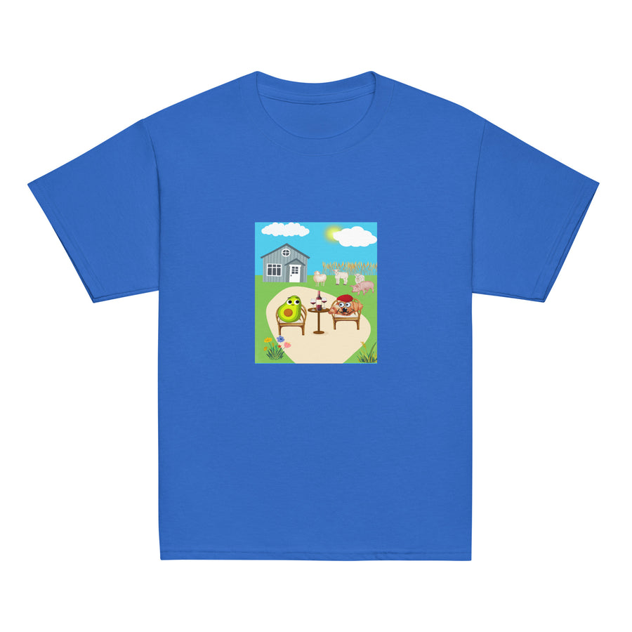 Monsieur Croissant at the Farm Youth classic tee