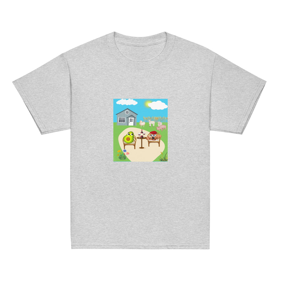 Monsieur Croissant at the Farm Youth classic tee